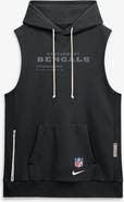 Nike Men's Nike Black Cincinnati Bengals Sideline Standard Issue Dri-FIT Sleeveless Hoodie