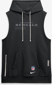 Nike Men's Nike Black Cincinnati Bengals Sideline Standard Issue Dri-FIT Sleeveless Hoodie