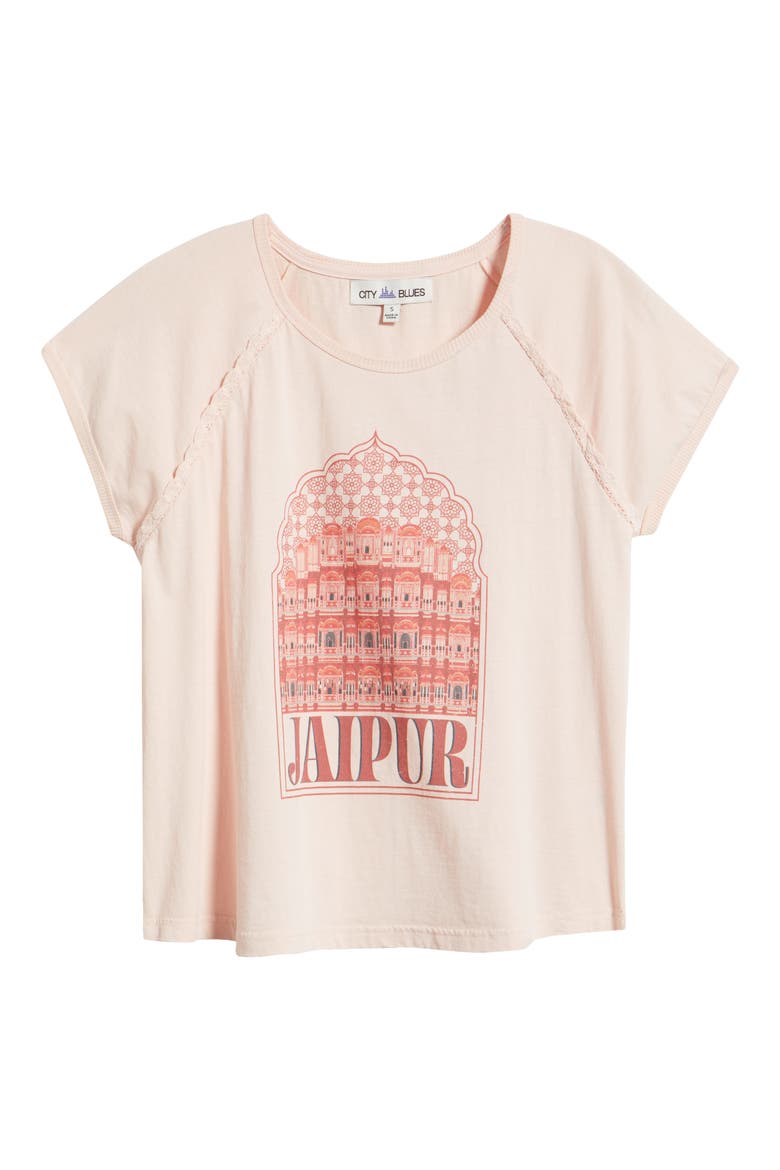 Crochet Detail Muscle T-Shirt, Alternate, color, PINK