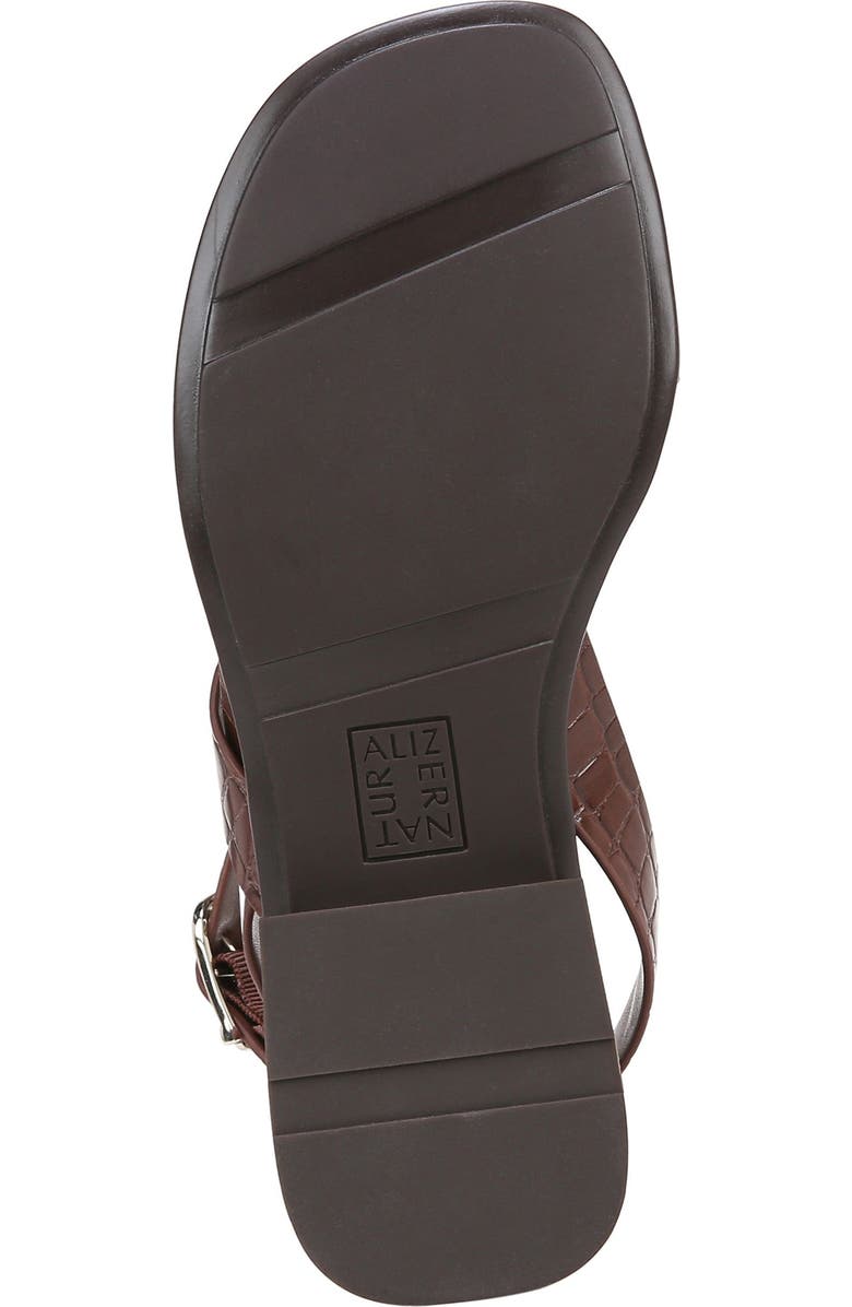 Naturalizer Birch Ankle Strap Sandal, Alternate, color, Cappuccino Croco Faux Leather