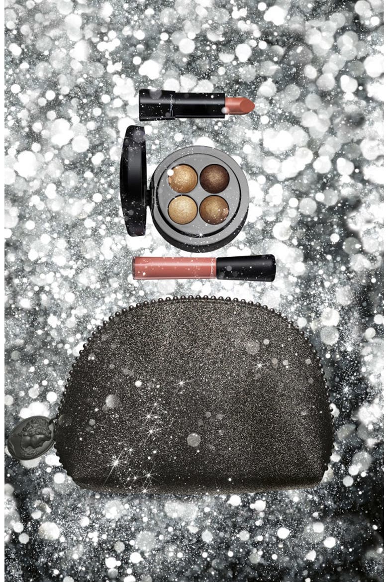 M·A·C 'Keepsakes - Gold' Lip & Eye Bag (Nordstrom Exclusive)(Limited Edition), Alternate, color, NO COLOR