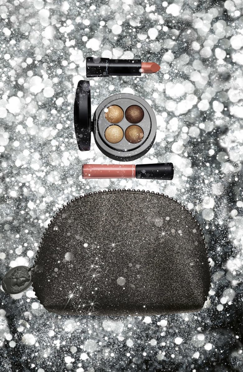 MAC Cosmetics M·A·C 'Keepsakes - Gold' Lip & Eye Bag, Alternate, color,