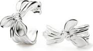Missoma Mark Gong Bow Hoop Earrings