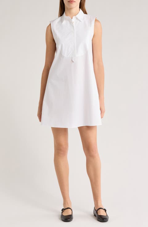 Sleeveless Bib Polo Dress