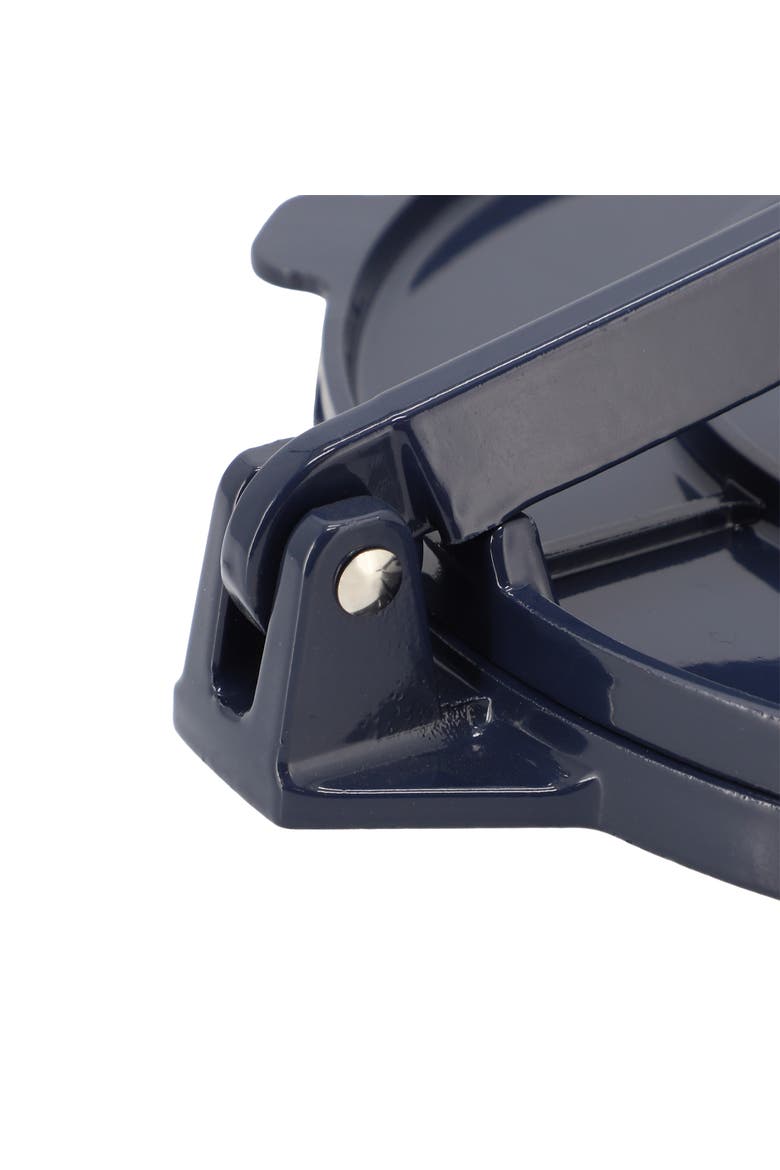 Ravello 8 Inch Cast Aluminum Round Tortilla Press, Alternate, color, Dark Blue