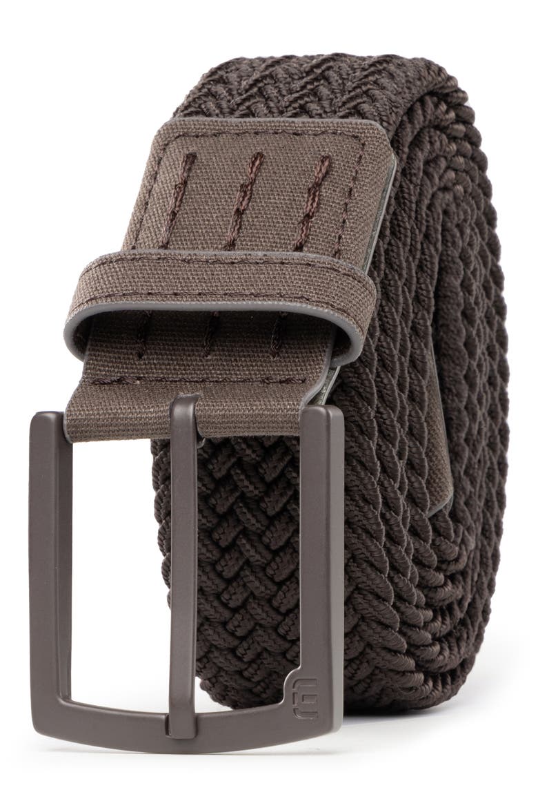 Bank's Closed 2.0 Woven Belt, Main, color, COFFEE