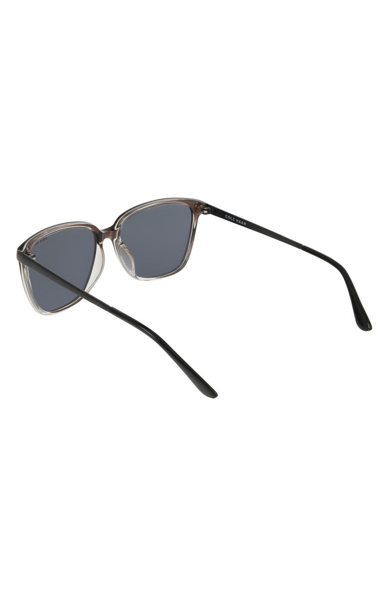 Cole Haan 57mm Square Sunglasses, Alternate, color, Smoke Gradient