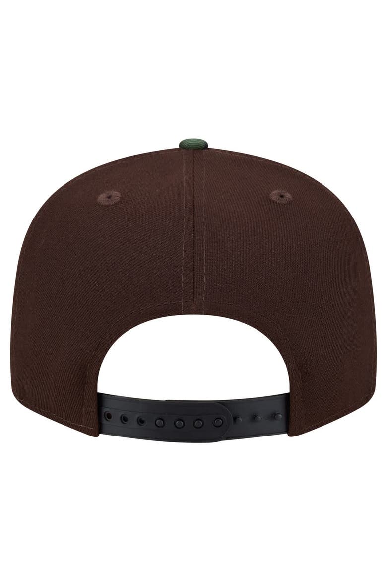Men's New Era  Dark Brown San Francisco 49ers Burnt Wood Camo 9FIFTY Snapback Hat, Alternate, color, Dark Brown