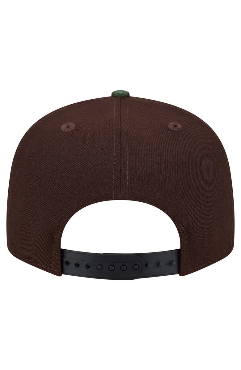 New Era Men's New Era  Dark Brown San Francisco 49ers Burnt Wood Camo 9FIFTY Snapback Hat, Alternate, color, Dark Brown