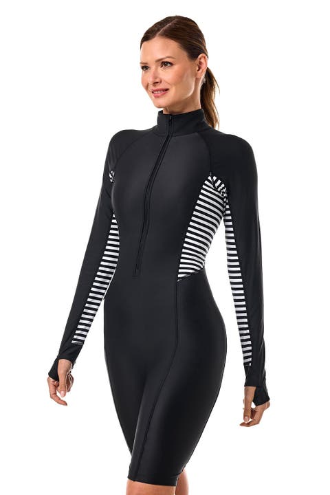 Alana Knee Length Swimsuit, UPF 50+ Sun Protection