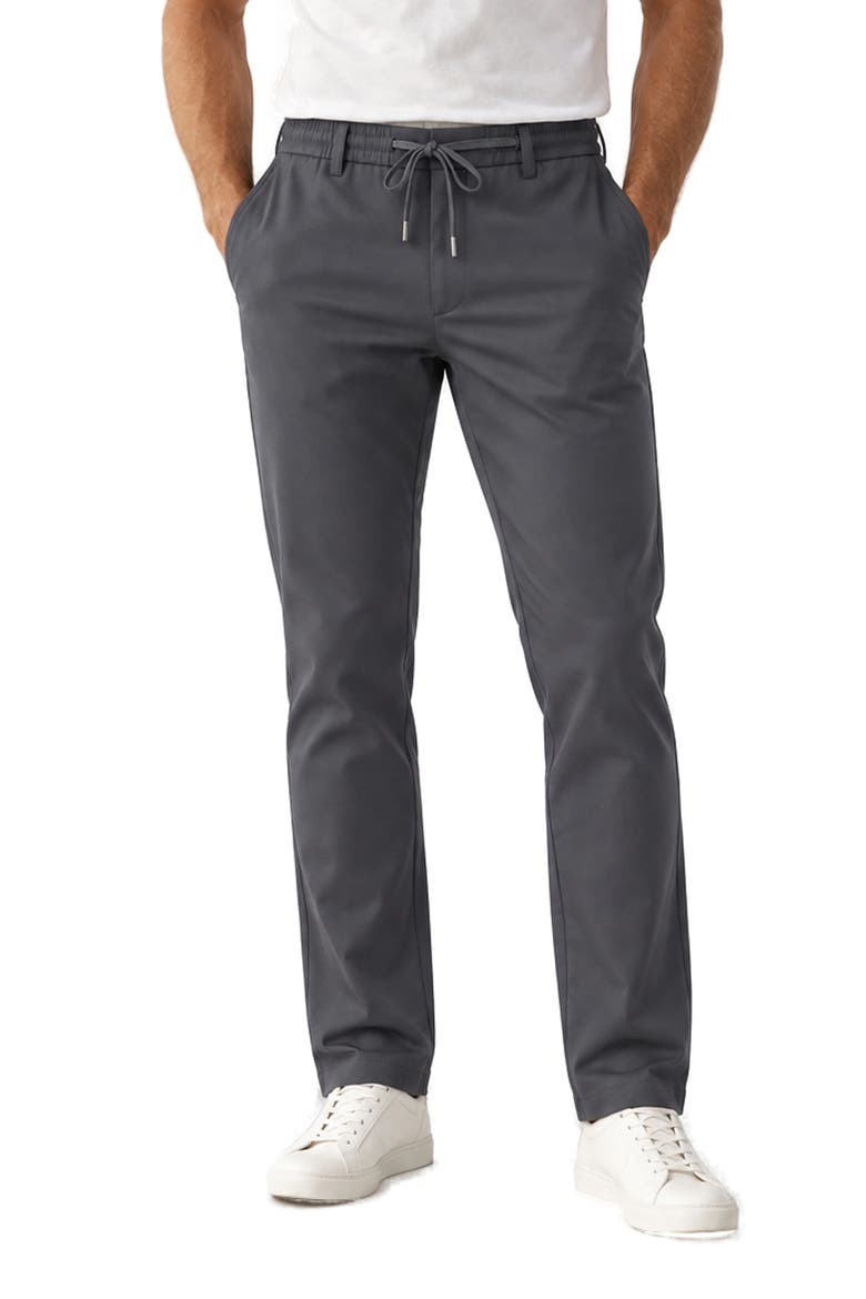 Drawstring Waist Performance Pants, Main, color, GREY
