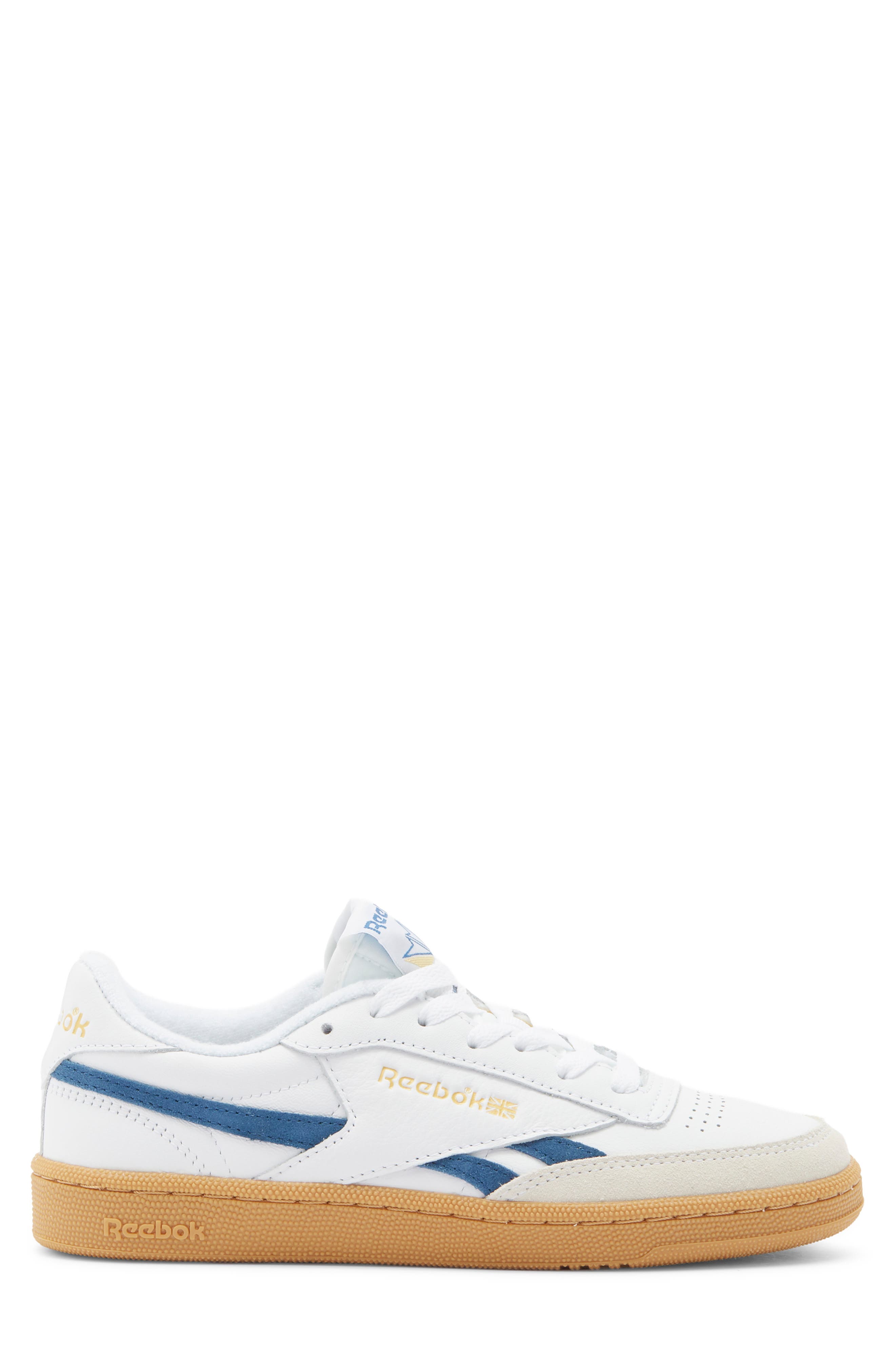 Club C Revenge Sneaker, Alternate, color, WHITE/ATHLETICBLUE/GUM