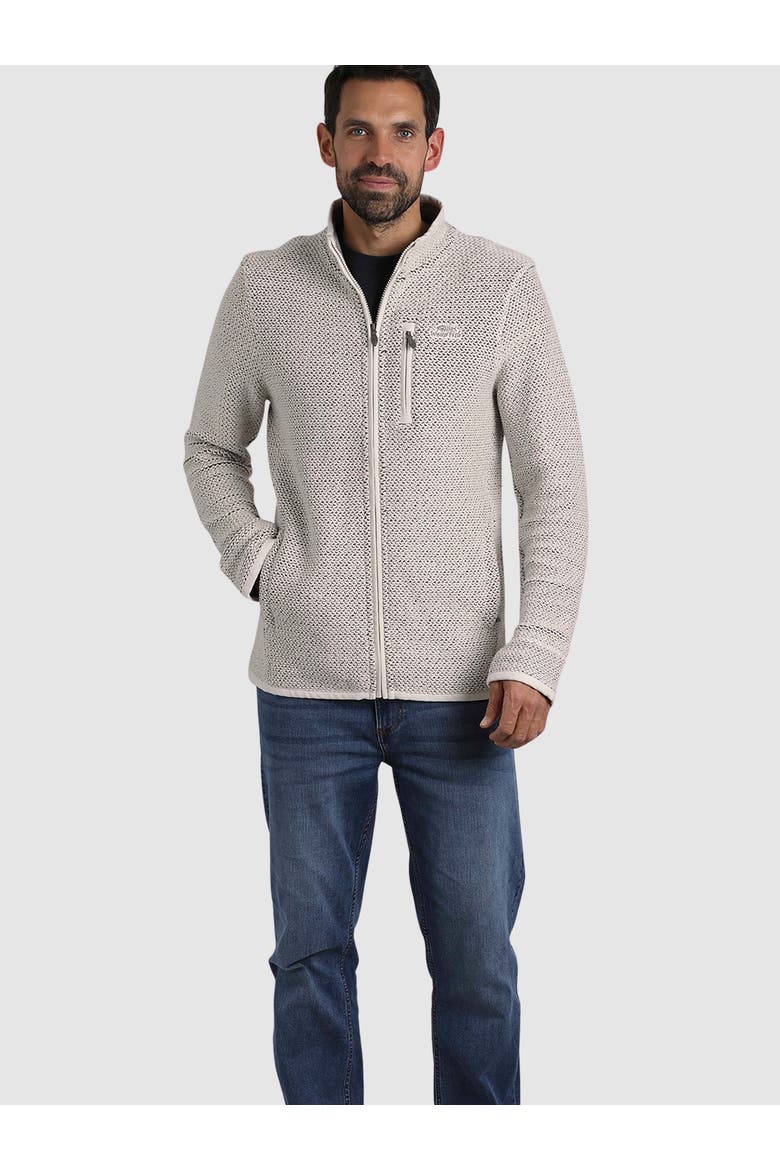 Transom Full Zip High Neck Jacket, Main, color, Ecru