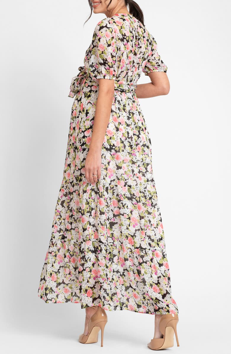 Seraphine Floral Maternity/Nursing Maxi Dress, Alternate, color,