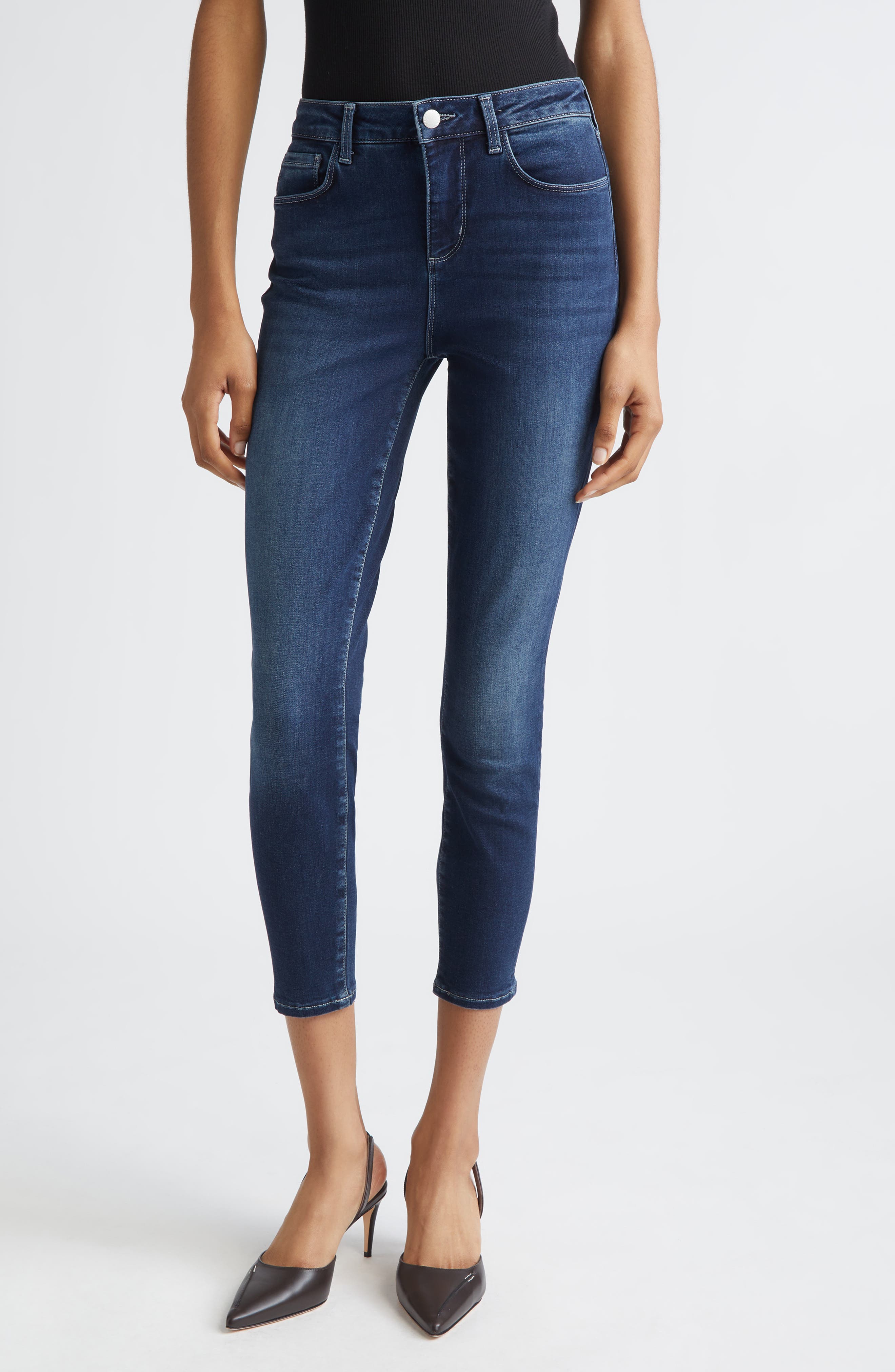 L'AGENCE Margot Crop Skinny Jeans