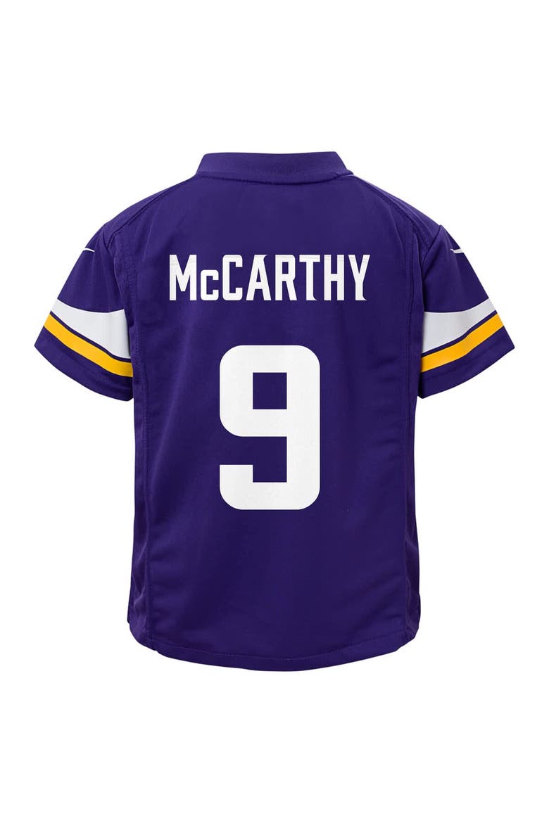 Preschool Nike J.J. McCarthy Purple Minnesota Vikings Player Game Jersey, Alternate, color, Purple