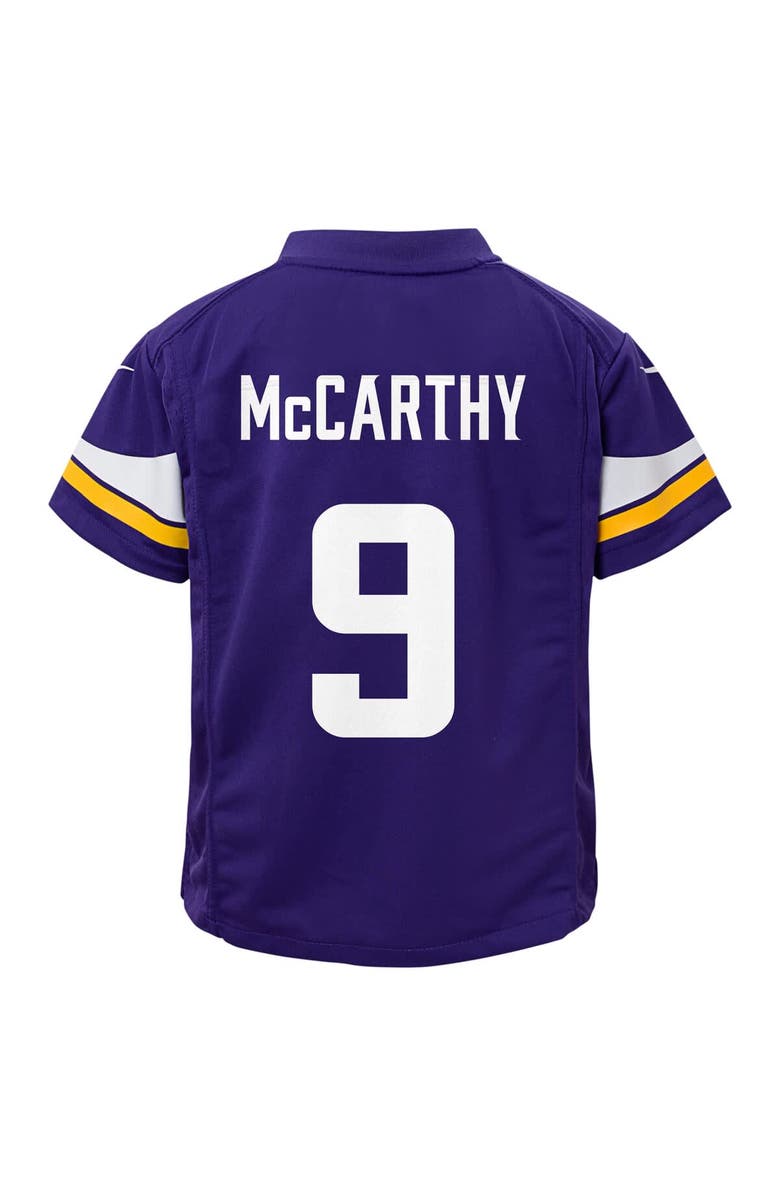 Nike Preschool Nike J.J. McCarthy Purple Minnesota Vikings Player Game Jersey, Alternate, color, Purple