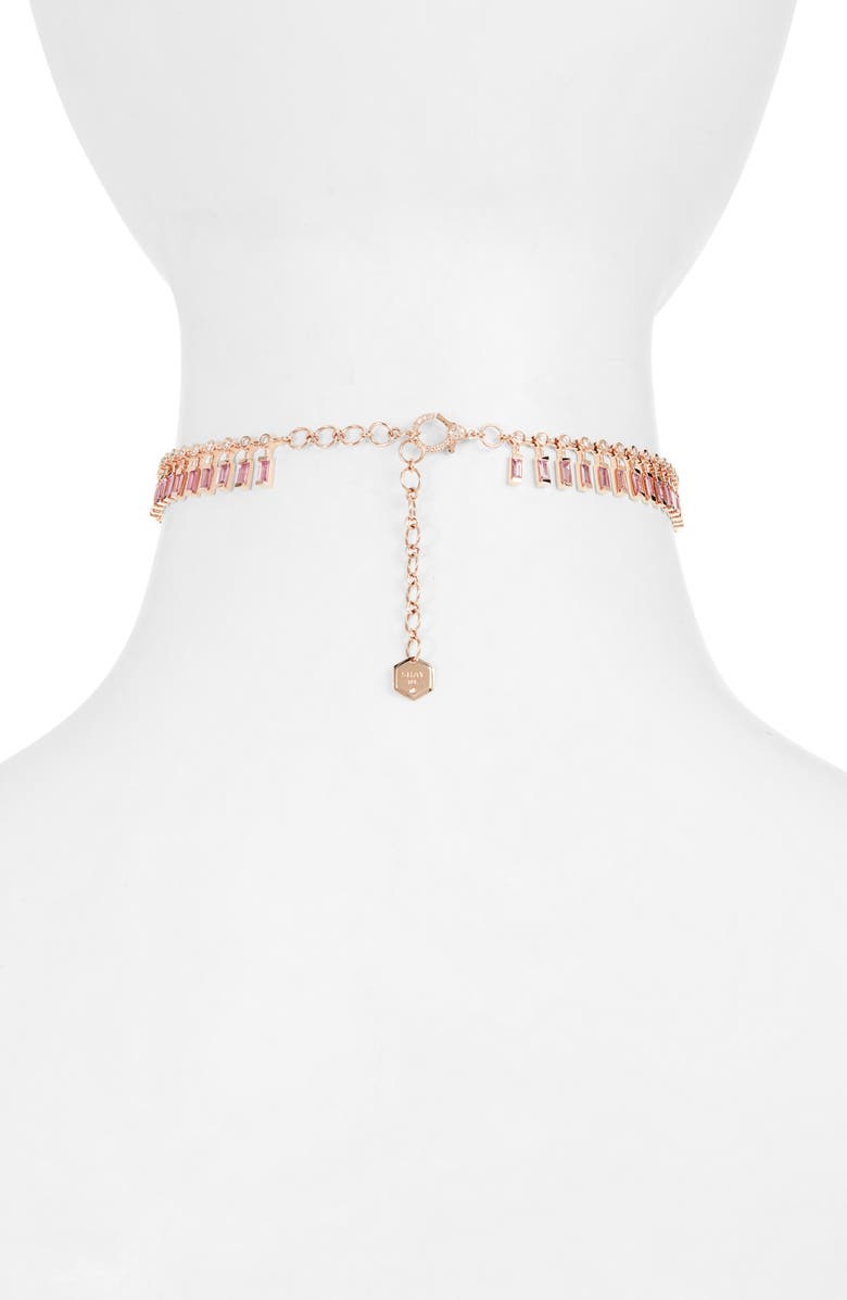 SHAY Dot Dash Diamond & Sapphire Choker, Alternate, color, 