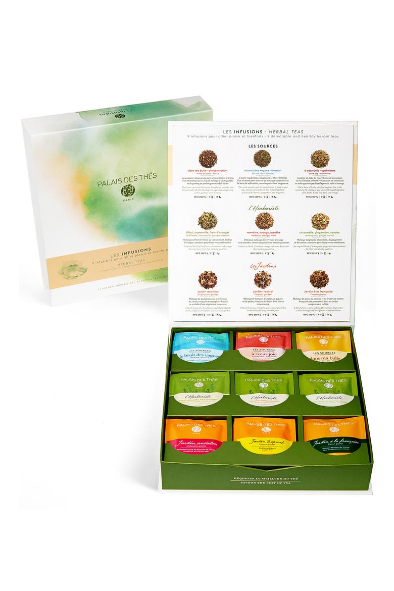 Herbal Teas Assorted Gift Set, Alternate, color, GREEN