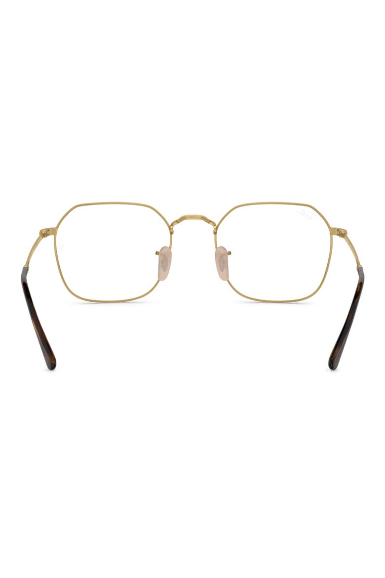 Jim 53mm Irregular Optical Glasses, Alternate, color, GOLD FLASH
