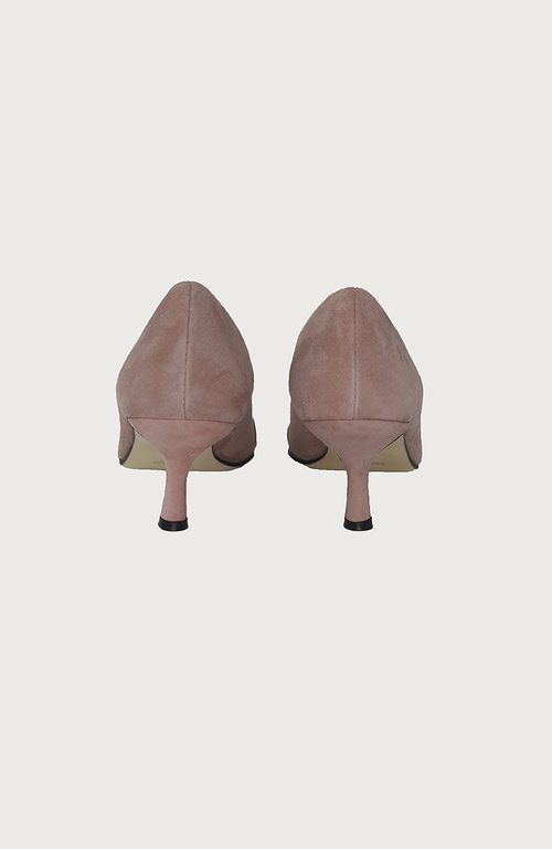 Andrea Carrano Shoes Milk Kitten Heel In Pink