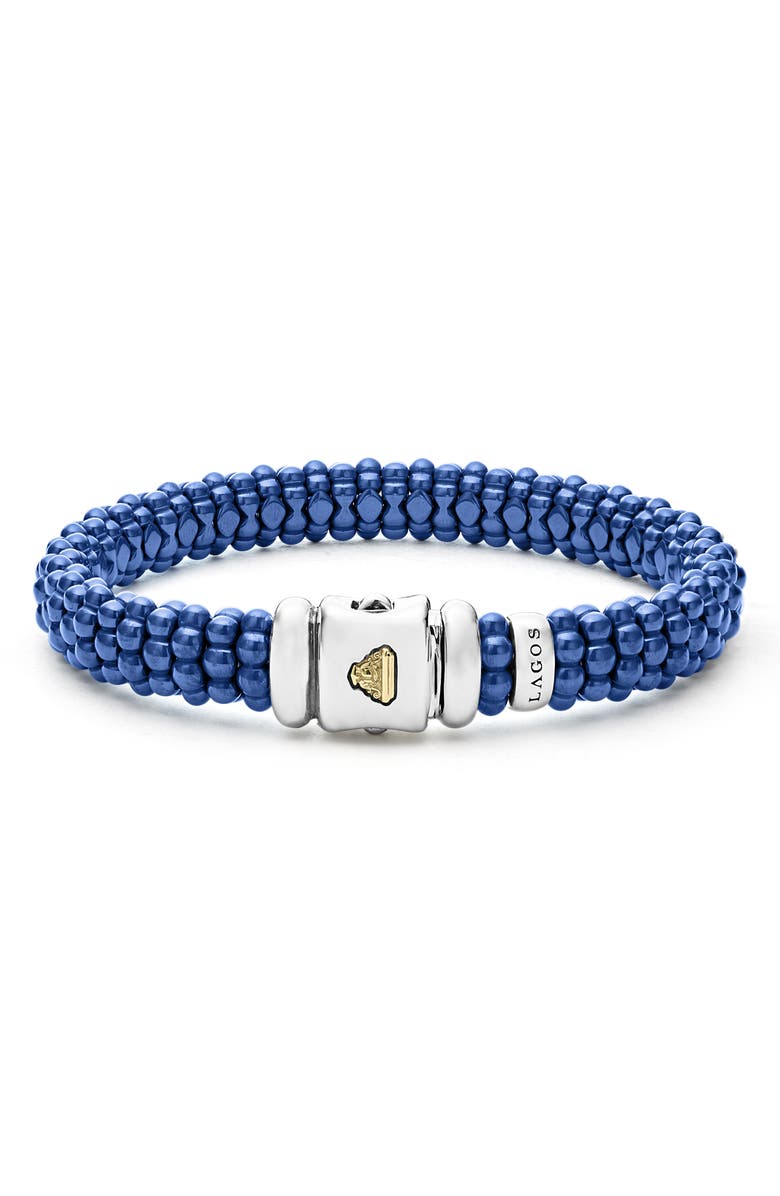 LAGOS Blue Caviar Ceramic Rope Bracelet, Alternate, color, Ultramarine