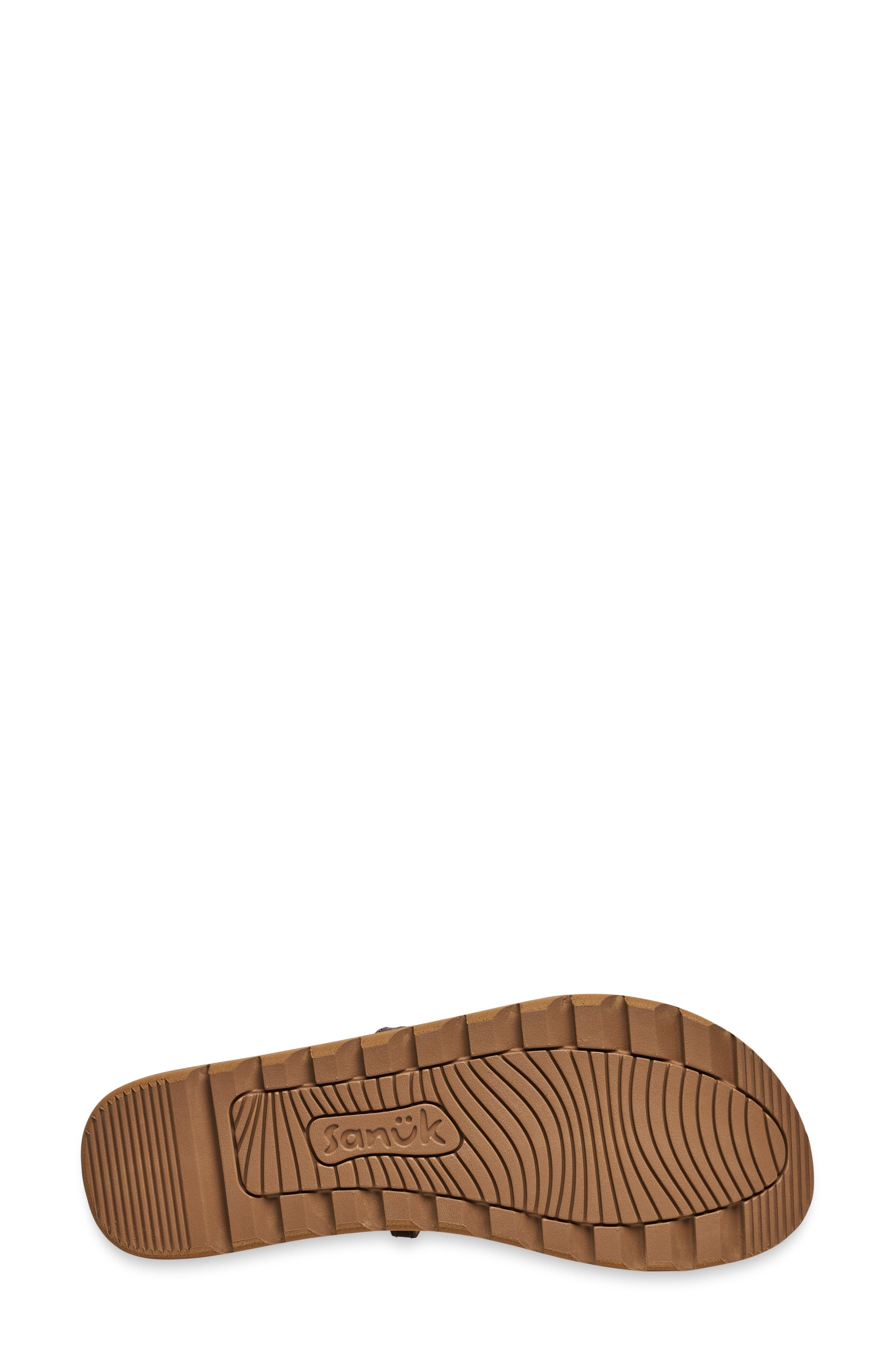 Yoga Strappy Leather Sandal, Alternate, color, BRONZE LEOPARD