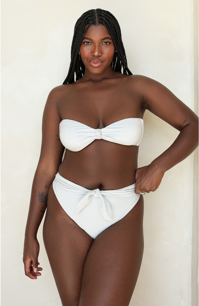 Dippin Daisys Shay Bandeau Bikini Top, Alternate, color, Eternal