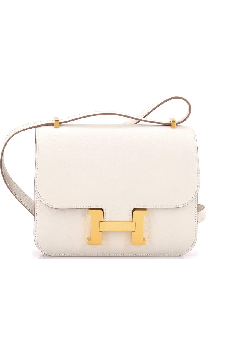 Pre-Owned Hermes Constance NM Bag Verso Chevre Mysore 18, Main, color, Verso - Mushroom/Biscuit