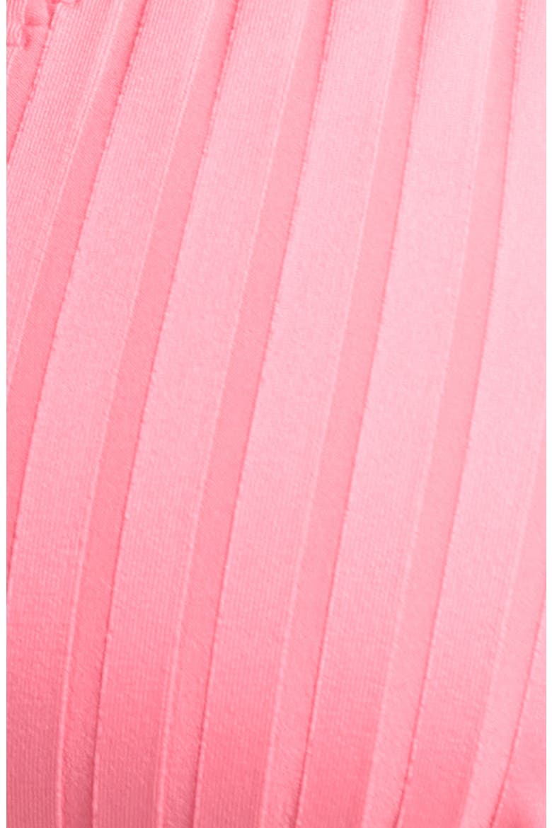 Tunnel Rib Bikini Top, Alternate, color, BLOOM PINK