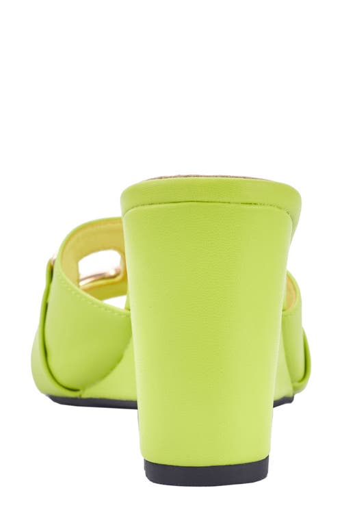 Ninety Union Kensy Wedge Sandal In Lime
