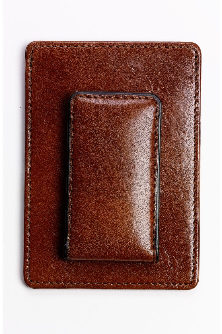 Old Leather Front Pocket Wallet, Alternate, color, AMBER