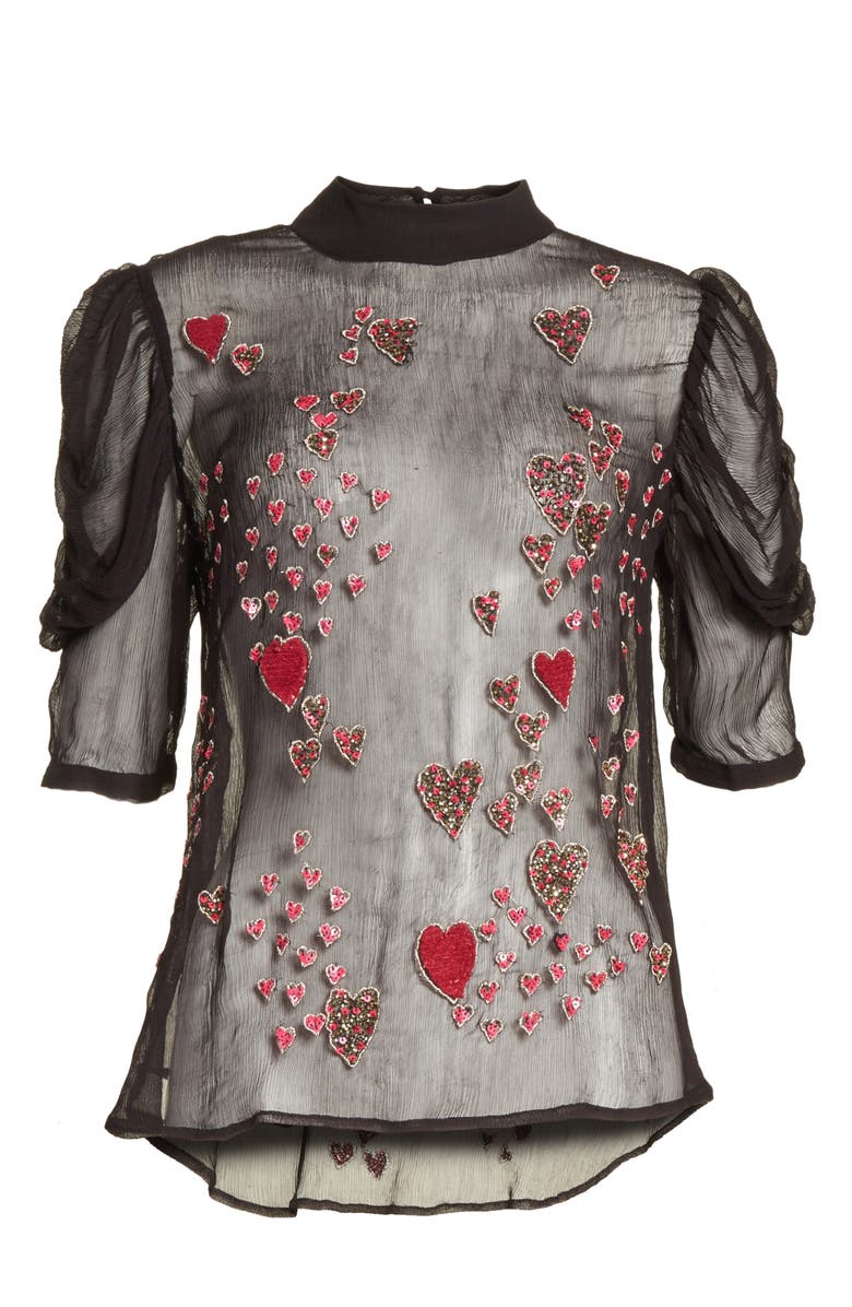 Free People So in Love Embroidered Blouse, Alternate, color,