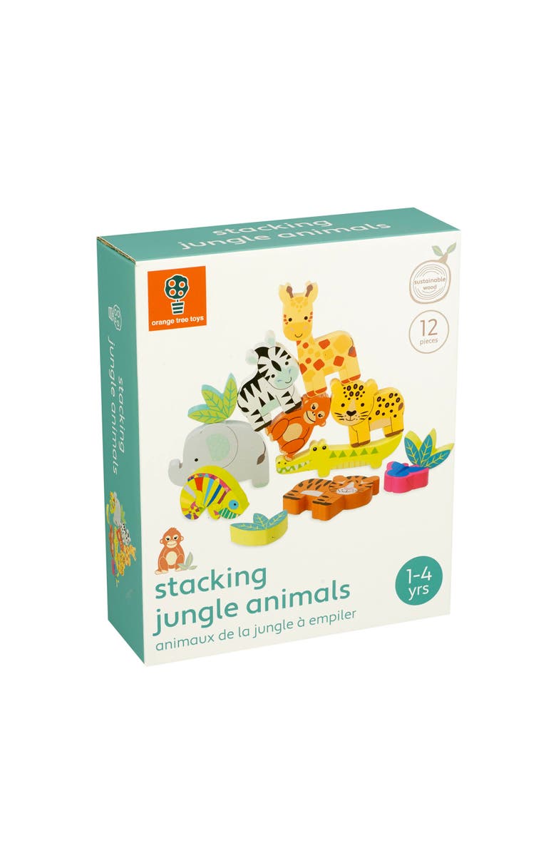 ORANGE TREE TOYS Jungle Animals Stacking, Developmental Toy, Kids Ages 1+, Alternate, color, Multicolored
