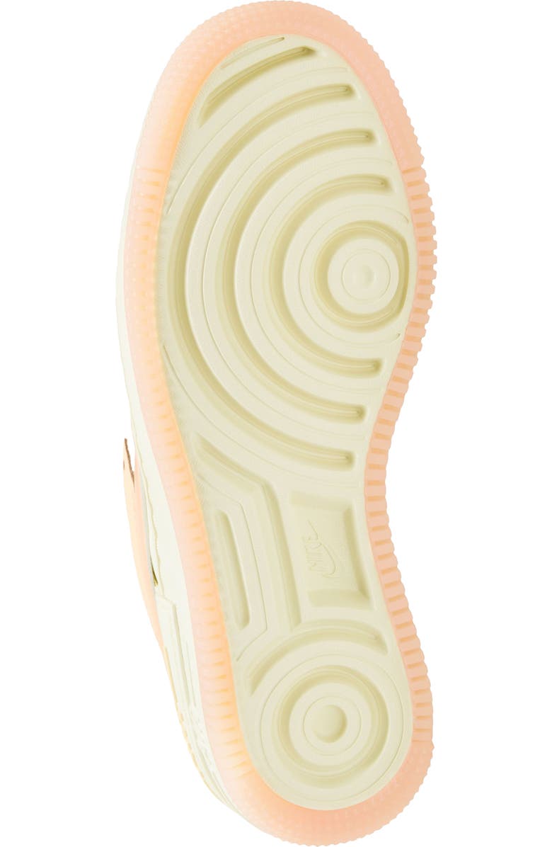 Nike Air Force 1 Shadow Sneaker, Alternate, color, Coconut/ Crimson/ Silver