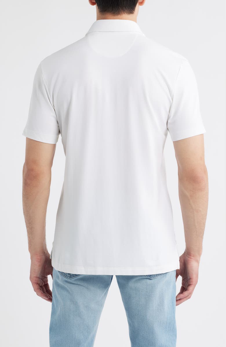 johnnie-O Idris Top Shelf Heathered Polo, Alternate, color, White