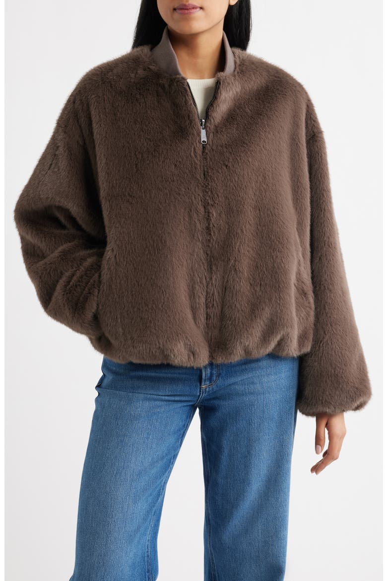 Reversible Bomber Jacket, Main, color, MINK