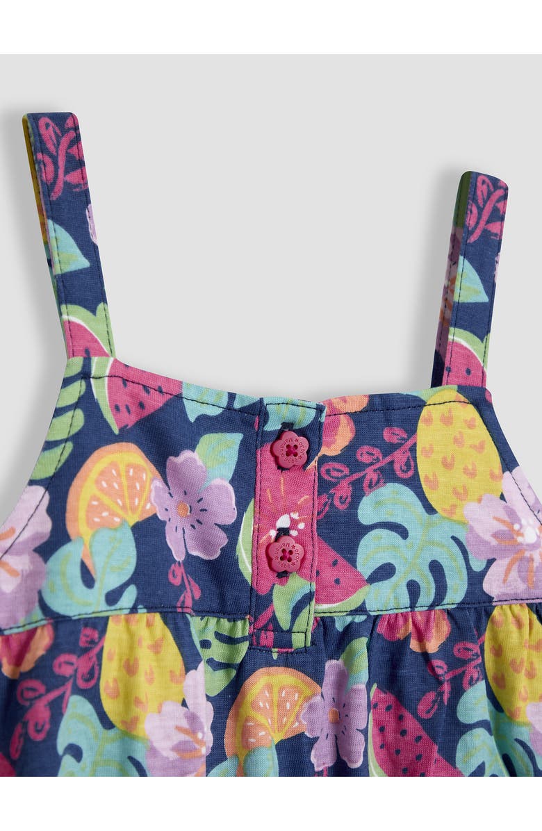 JOJO MAMAN BEBE Tropical Fruit Overalls, Alternate, color, Pink