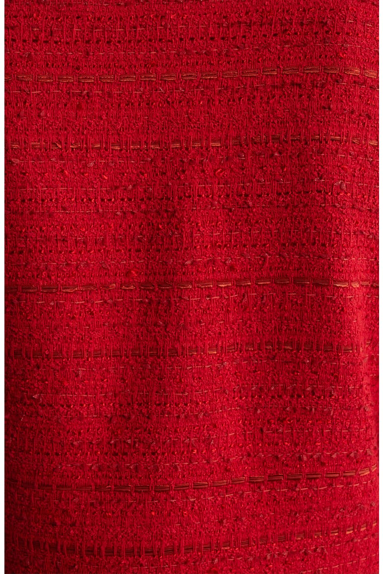Clara Tweed Jacket, Alternate, color, SCARLET