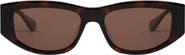 Mohala Eyewear Kalia 55mm Medium Bridge Wide Width Polarized Oval Sunglasses