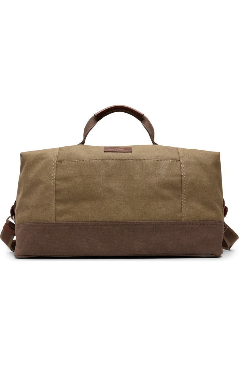 Brooks Brothers Lafayette Canvas Duffle Bag, Main, color, Khaki