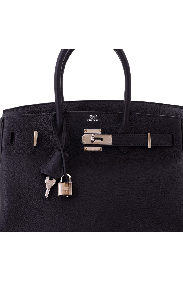 Pre-Owned Hermes Birkin Handbag Black Togo with Palladium Hardware 30, Alternate, color, Noir