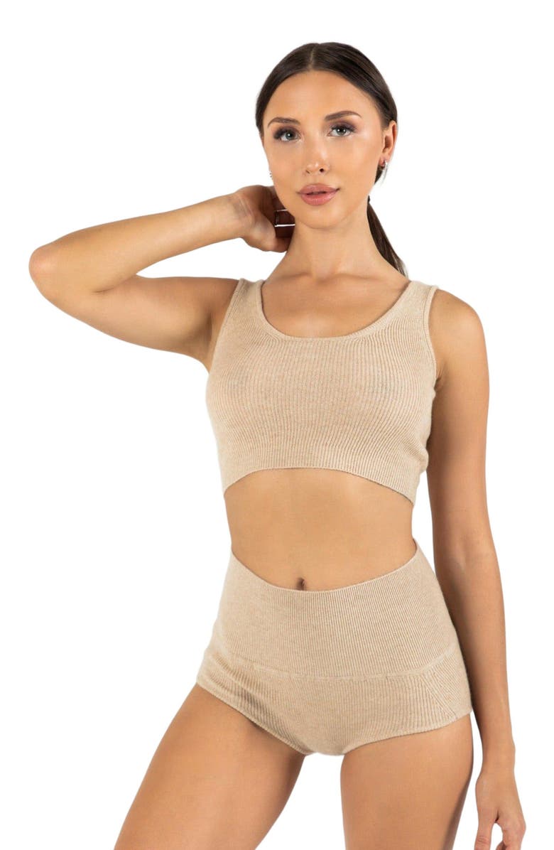 GOBI Mongolian Cashmere Cashmere Underwear, Alternate, color, Beige