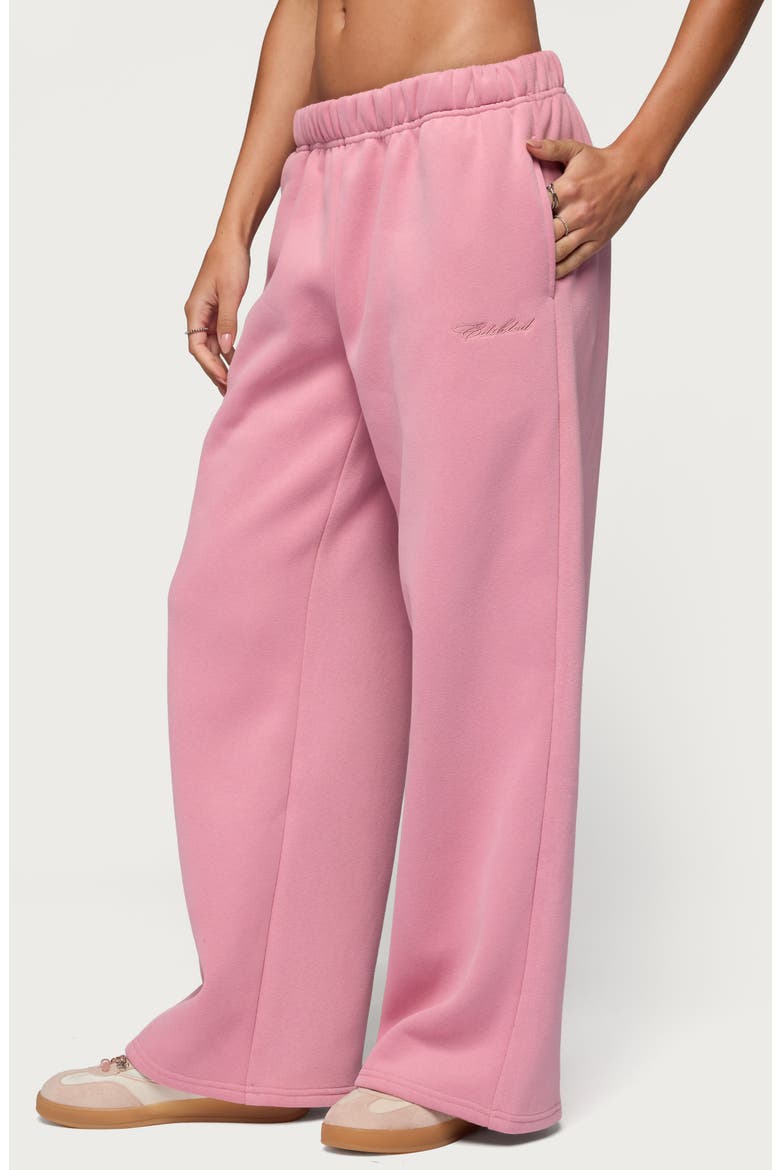 Basic Girl Wide Leg Sweatpants, Alternate, color, PINK