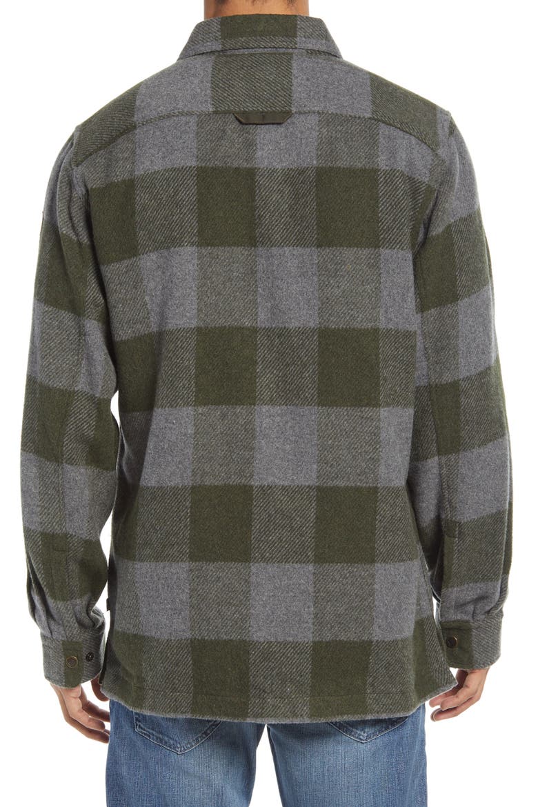 Canada Buffalo Check Snap Front Shirt, Alternate, color, DEEP FOREST