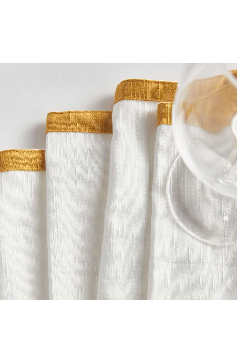 Napa Home & Garden Connor Cocktail Napkins Set Of 4, Alternate, color, Yellow