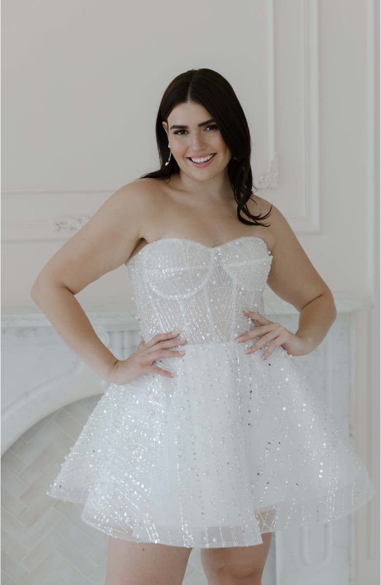 Untamed Petals Siena Mini Dress, Main, color, Ivory