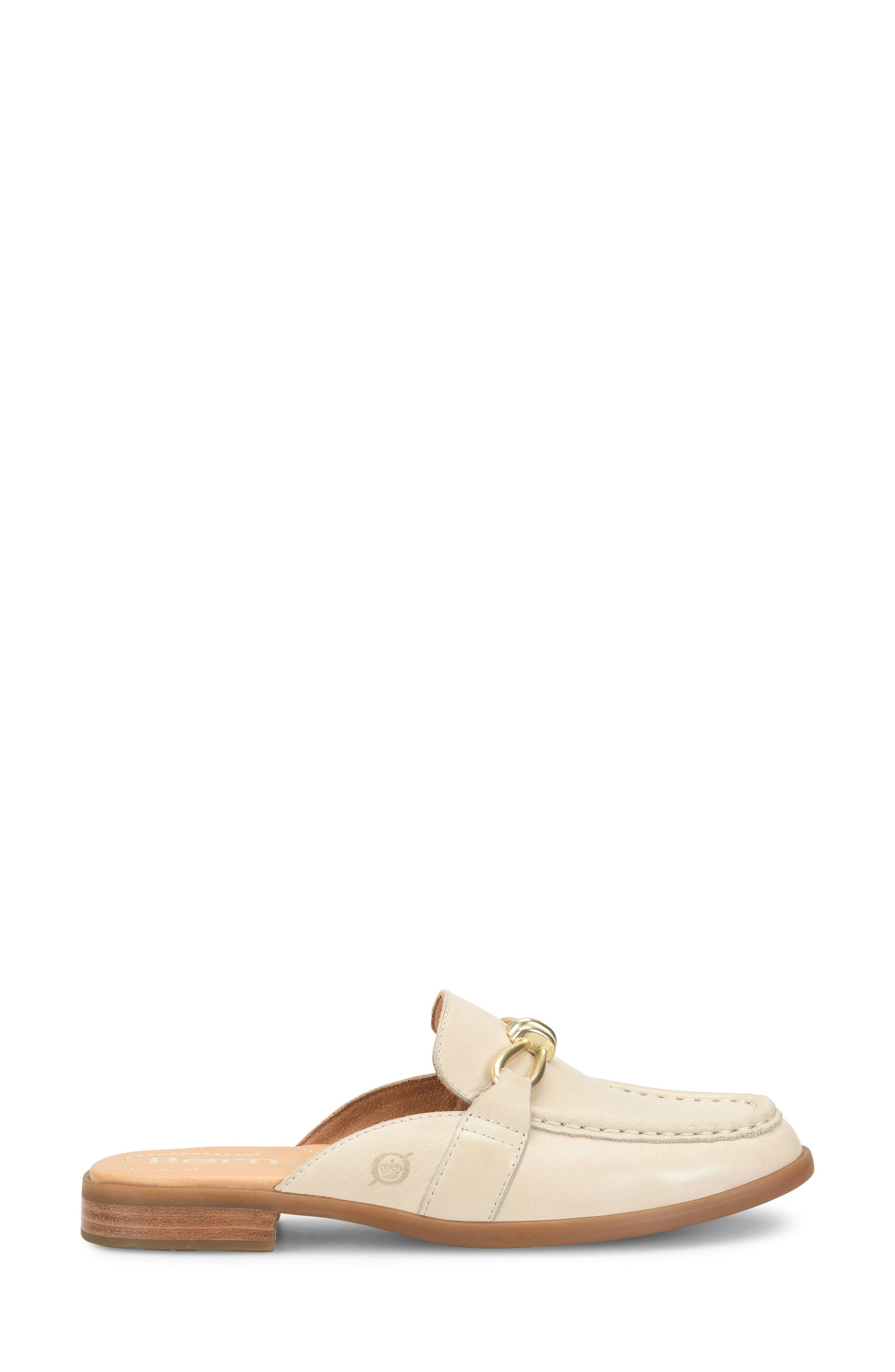 Børn Claire Mule, Alternate, color, Cream Leather