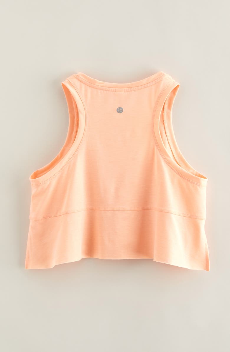 Zella Girl Kids' Freetime Side Slit Tank Top, Alternate, color, Coral Nectar