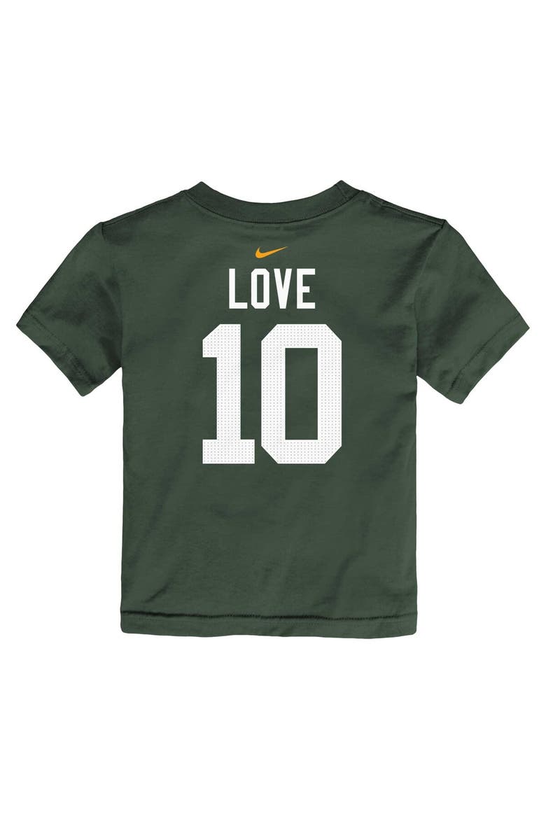 Toddler Nike Jordan Love Green Green Bay Packers Player Name & Number T-Shirt, Alternate, color, Green